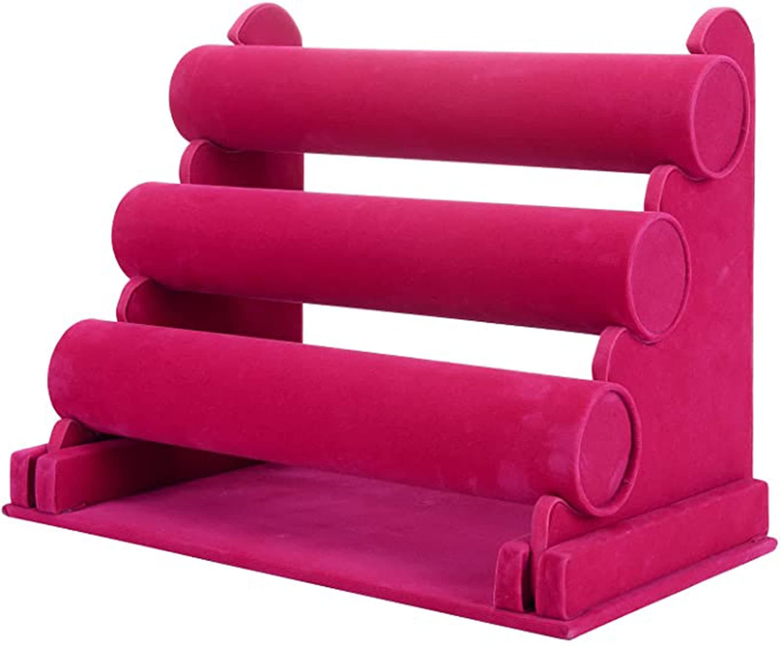 ChezMax Triple Tier Jewery Display Removable Bracelet Holder Jewelry Stand Necklace Stand Jewelry Towers and Watch Holder for Home Organization