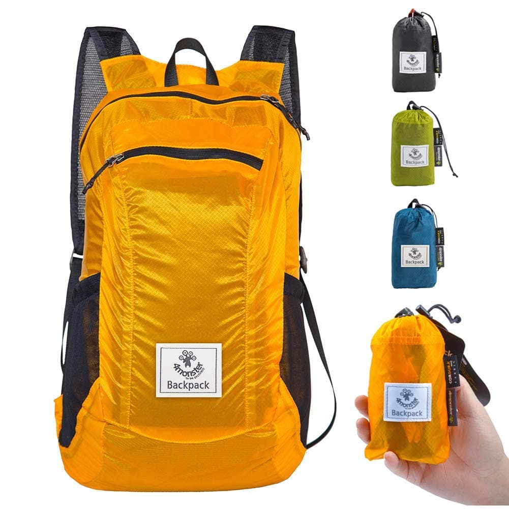 - Hiking Daypack,Water Resistant Lightweight Packable Backpack for Travel Camping Outdoor