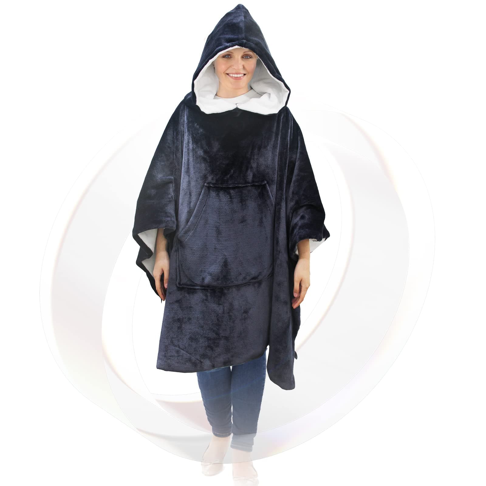 Wearable Faraday Blanket -70"x 54", Ultra-Soft Faraday Protection Poncho, Protection Clothing, Large Faraday Blanket - 70"x 54"