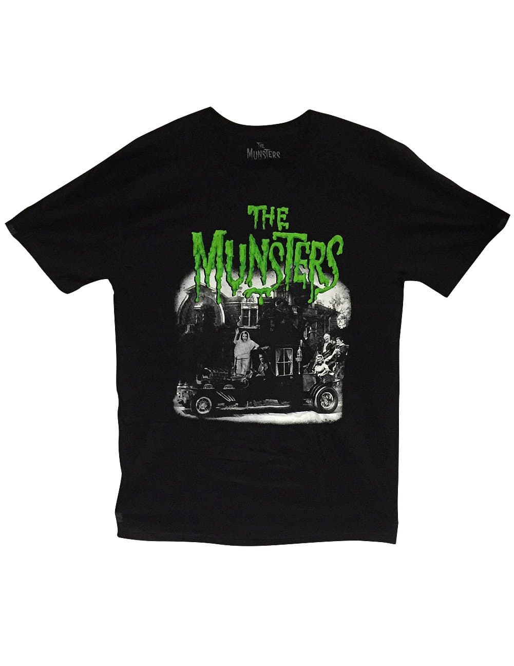 Munster's Family Hot Rod Coach Original Cast Licensed T-Shirt Black