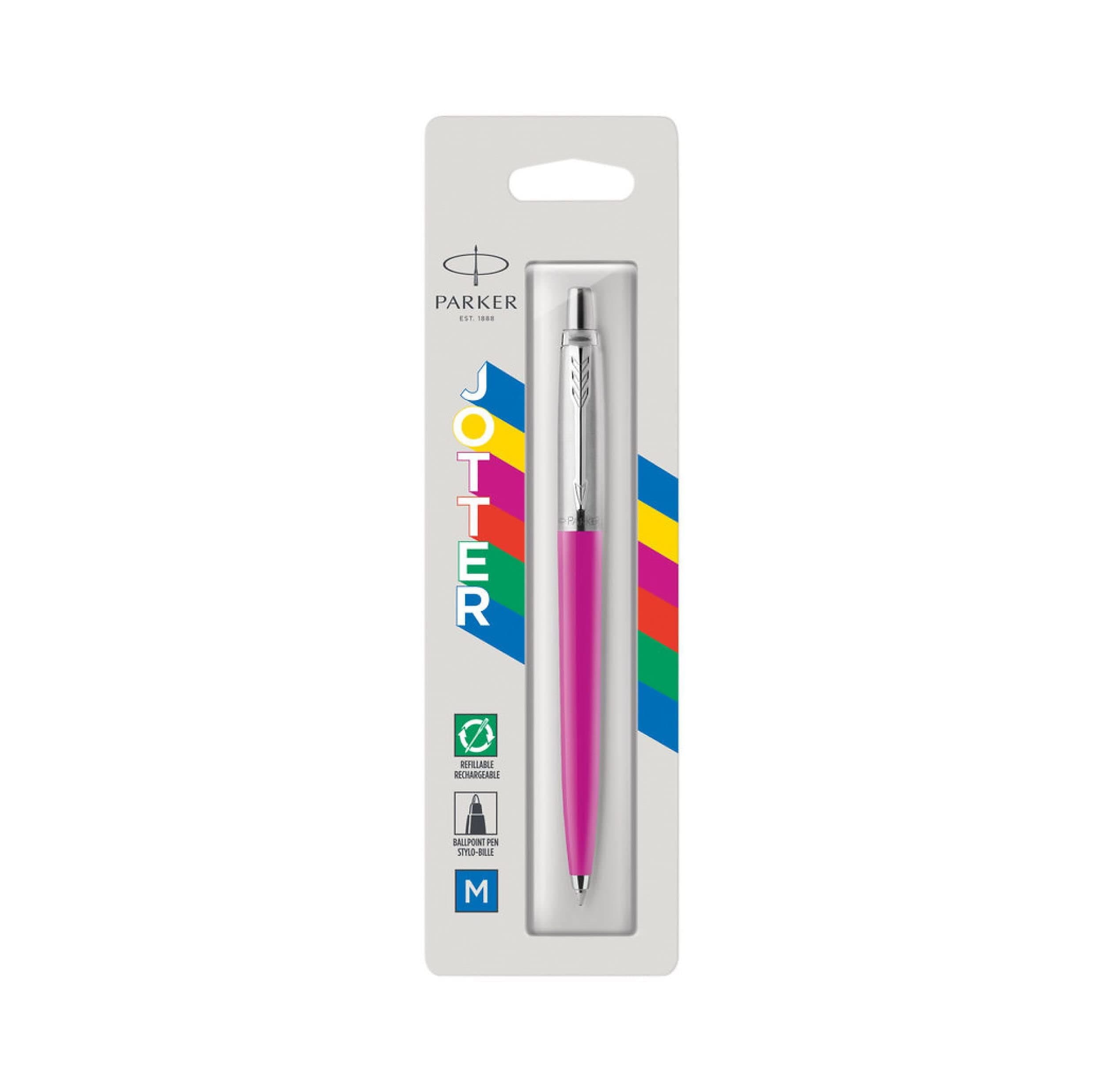 Jotter Originals Ballpoint Pen | Classic Magenta Finish | Medium Point | Blue Ink | 1 Count