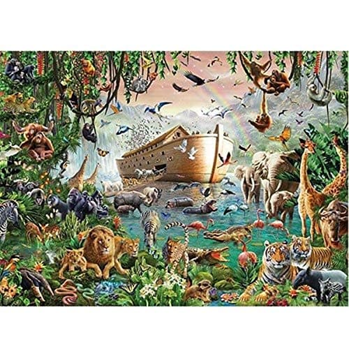 PTTPTT Learning Cognition Animal World Genuine 4000 Pieces Hard Puzzle Animal World Noah's ark Adult Puzzles Wooden Puzzle 86118cm Intellectual Toys