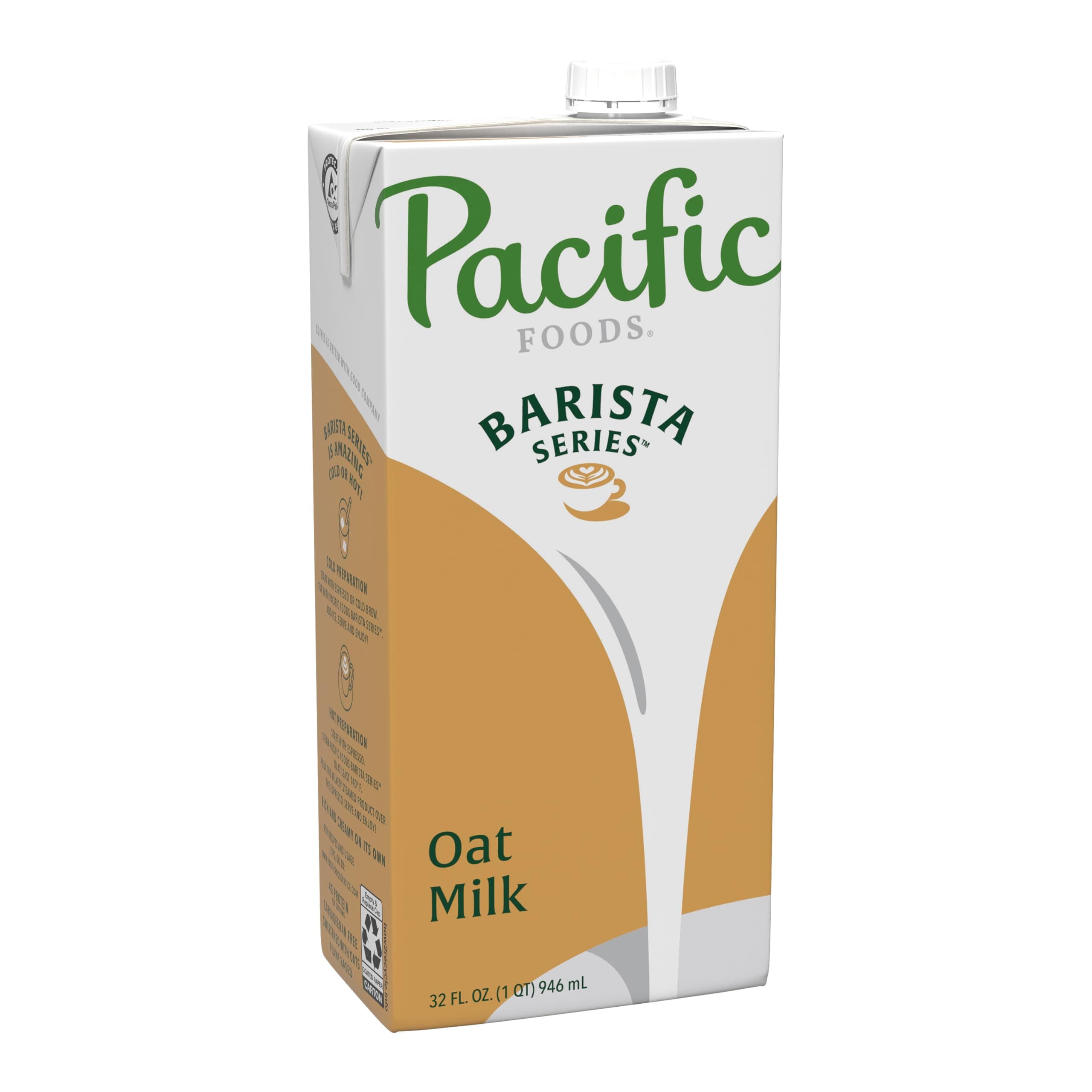 Barista Series Original Oat Milk, Plant Based Milk, 32 oz Carton