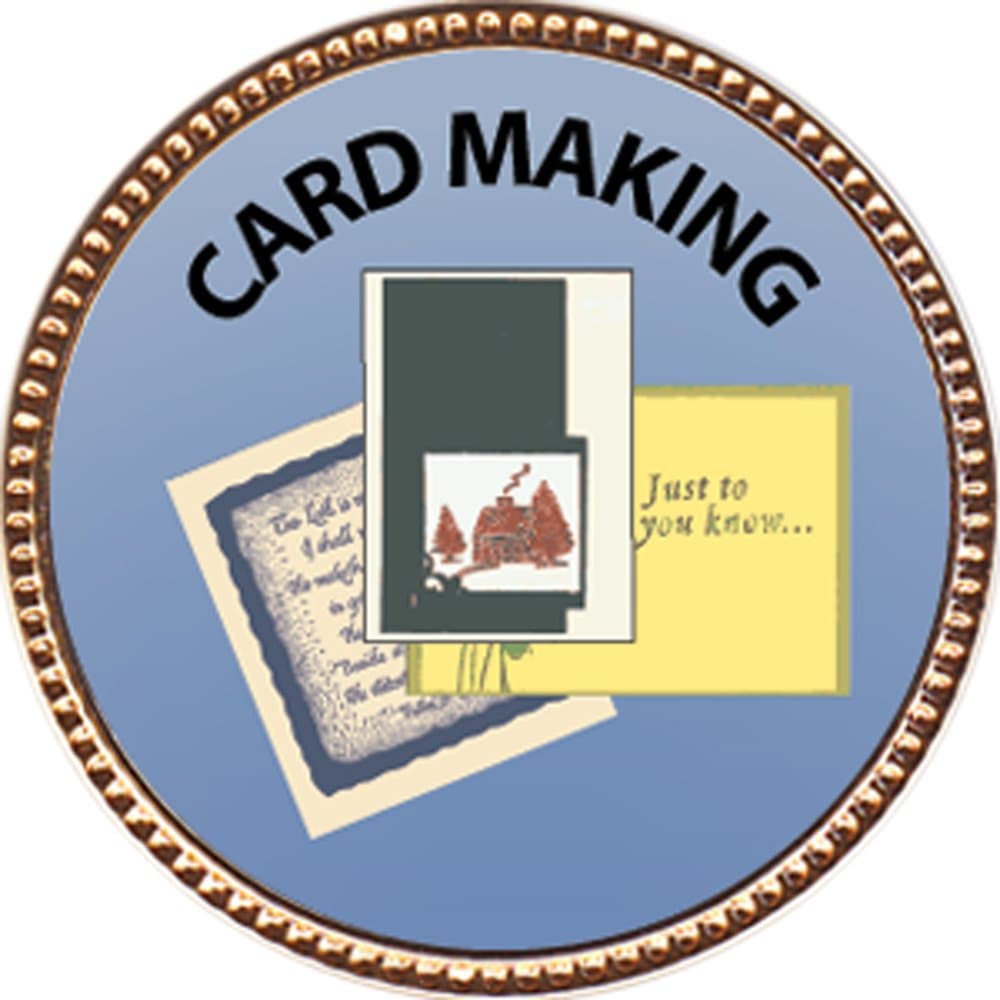 Keepsake Awards Card Making Award, 1 inch Dia Gold Pin Creative Arts and Hobbies Collection