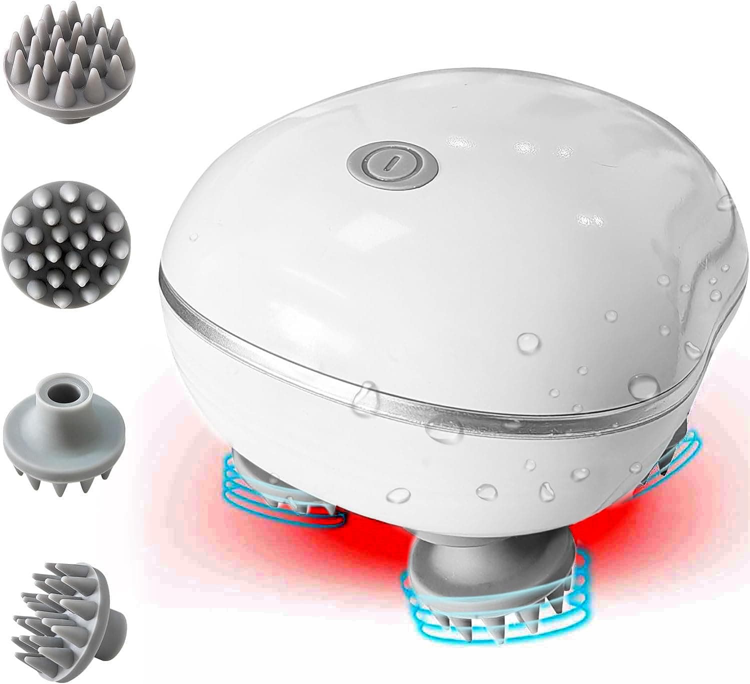 Electric Head,Scalp Massager | Advance Red Light Therapy for Boost Growth Fall Control Therapy | 3 Speed Mode Handheld,Portable,Scalp Scratcher Body Massage for Growth,Deep Clean & Stress