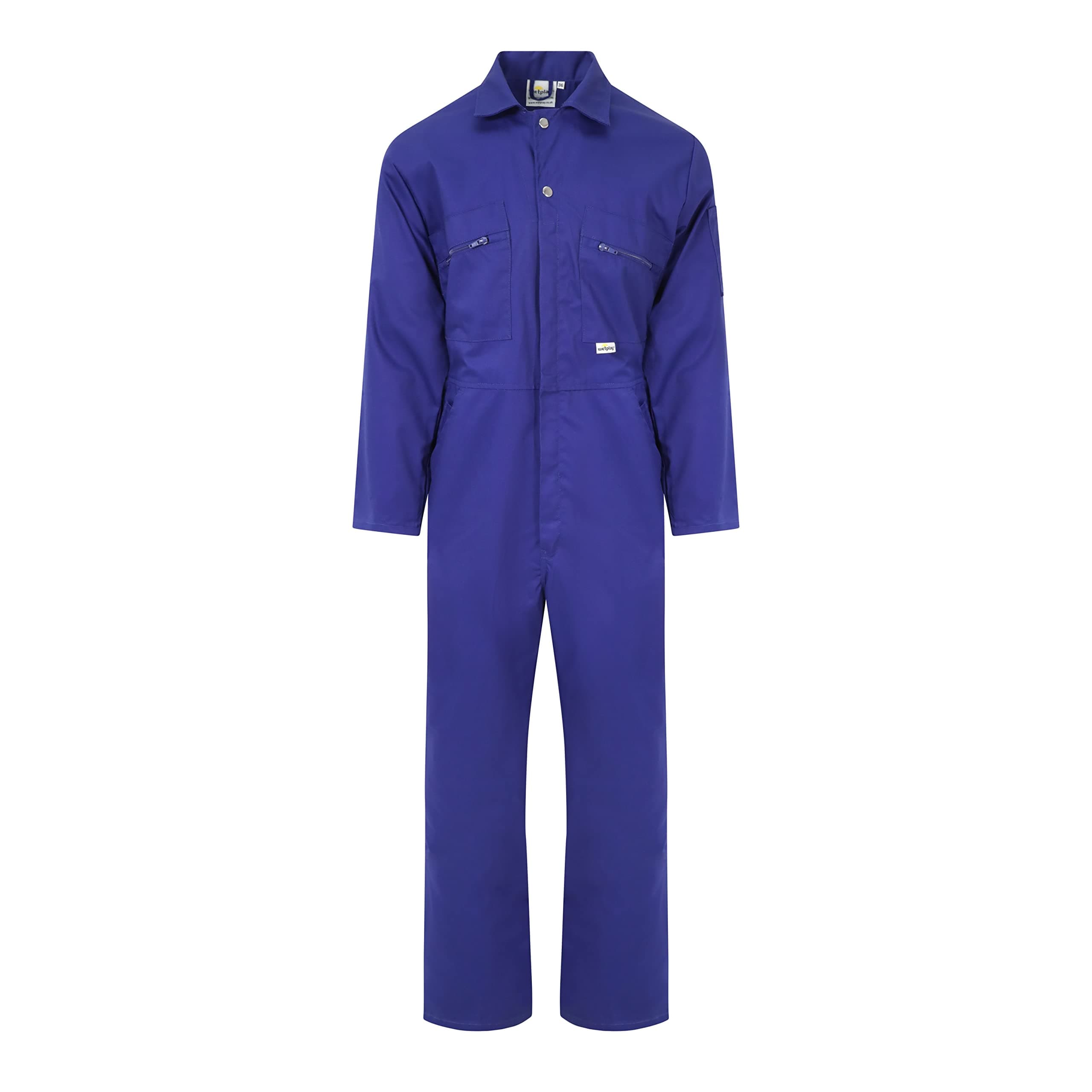 – Ladies Zip Front Boilersuit Workwear Boiler Suit Coverall Overall Womens Girls (16 (40" Chest), Royal Blue)
