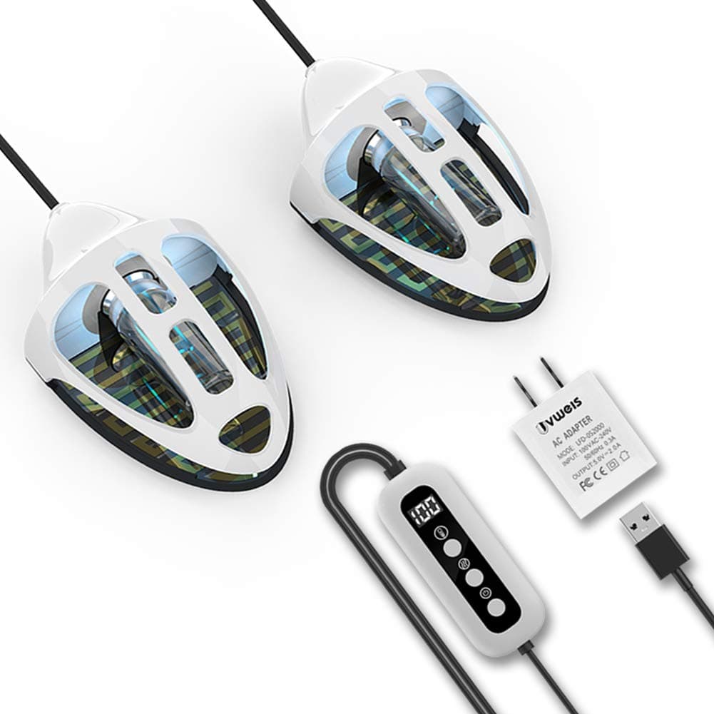 Ultraviolet (UV) Shoe Sanitizers Kill Germs Fungi Footwear Dryer Warmer Shoes Deodorant Moisture-Proof Anti-Bacterial Odor Eliminator Moisture Absorbent-Onychomycosis (UV Shoe Sanitizer)