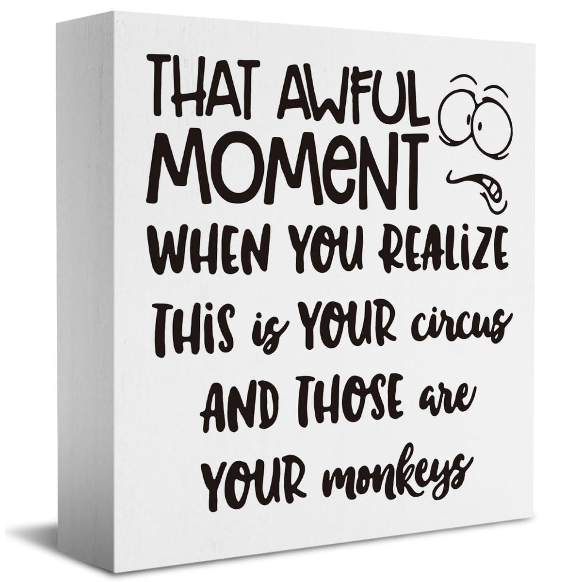 Funny Boss Gifts for Women Men, Gag Gifts Office Sign, Appreciation Gifts for Manager Coworker Employee Decor Funny Home Office Desk Decor Boss Day Gifts 5 X 5 Inch