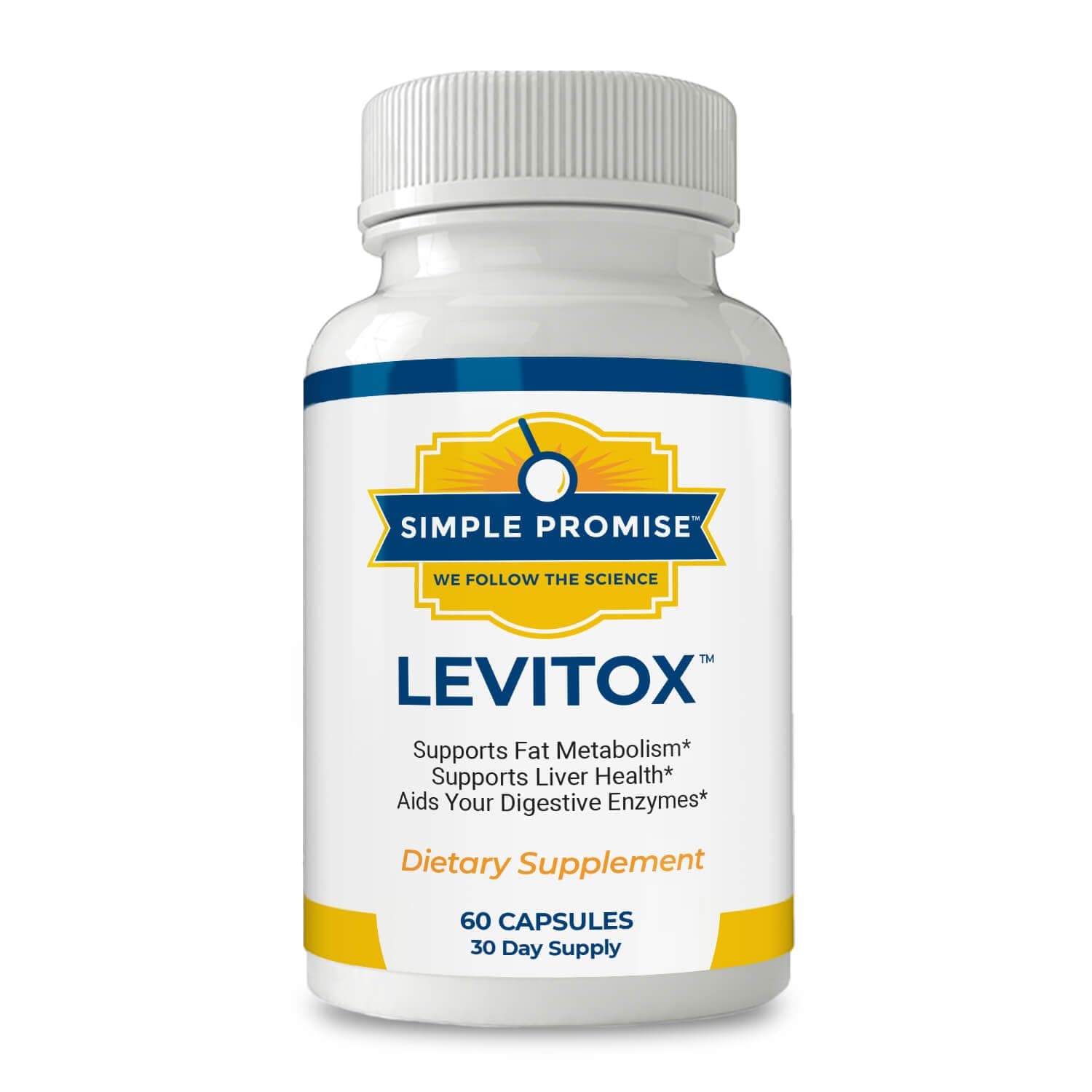 Simple Promise Levitox - Milk Thistle Liver Detox Supplement with Dandelion Root and Artichoke Extract - Supports Liver Health, Metabolism and Digestion - 60 Capsules