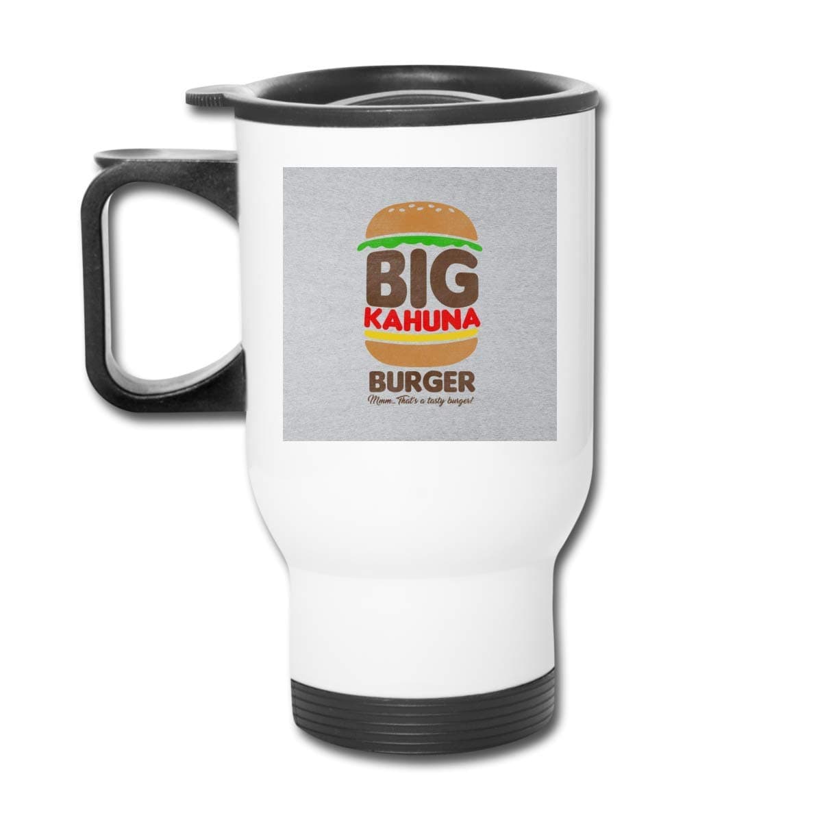 DJNGN Big Kahuna Burger Tarantino 16 Oz Stainless Tumbler Double Wall Vacuum Coffee Mug with Splash Proof Lid for Hot & Cold Drinks