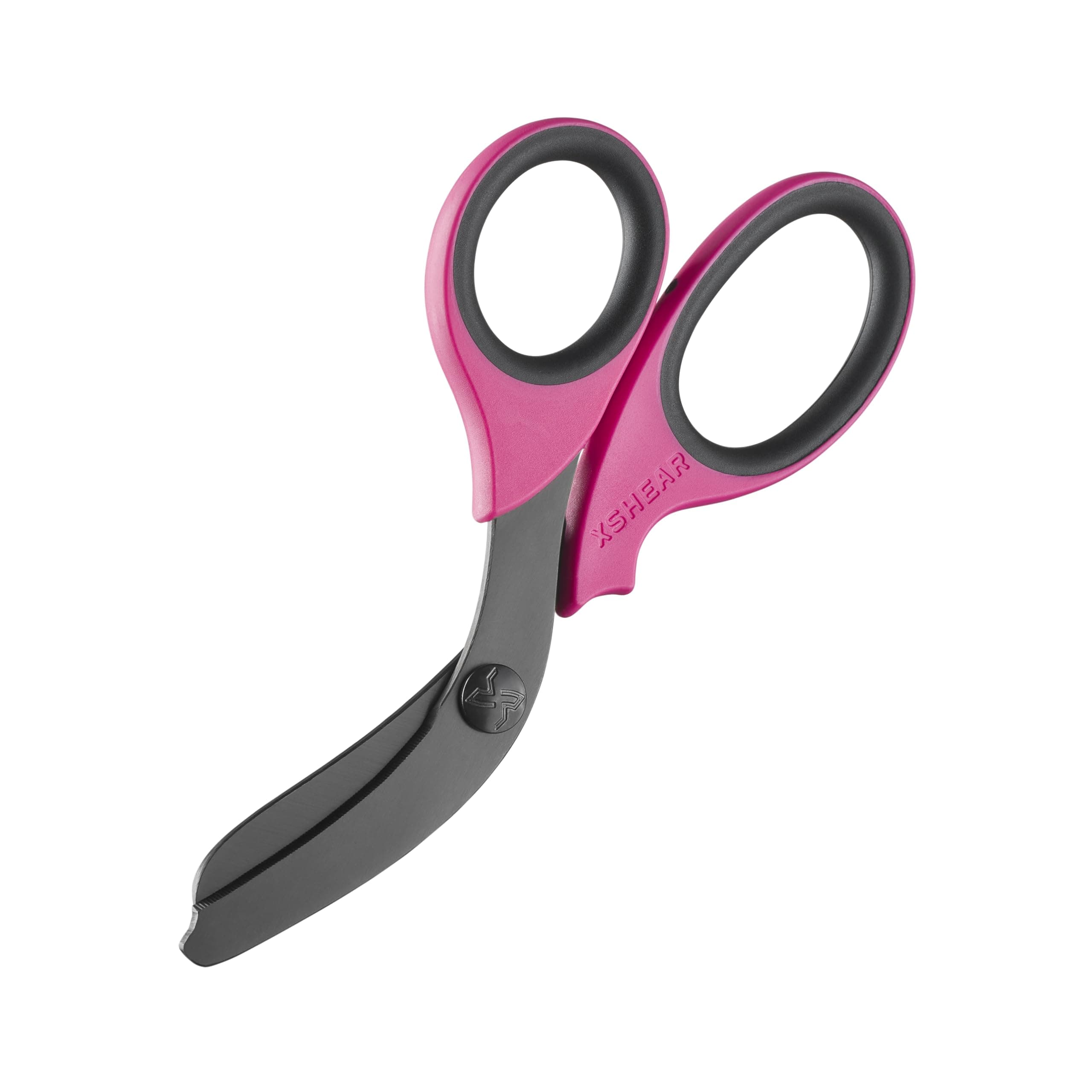 Xshear 7.5" Extreme Duty Trauma Shears - Tough and Durable Medical Scissors for Emergency Healthcare Provider (Pink/Black)