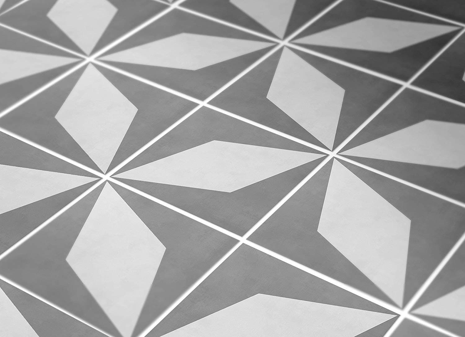 Tiles Stickers Decals - Pack of 10 tiles - 10 individual tiles - Tiles Decals (8 x 8 inches - 20.3 x 20.3 cm, Four-Pointed Star Tile Decal)