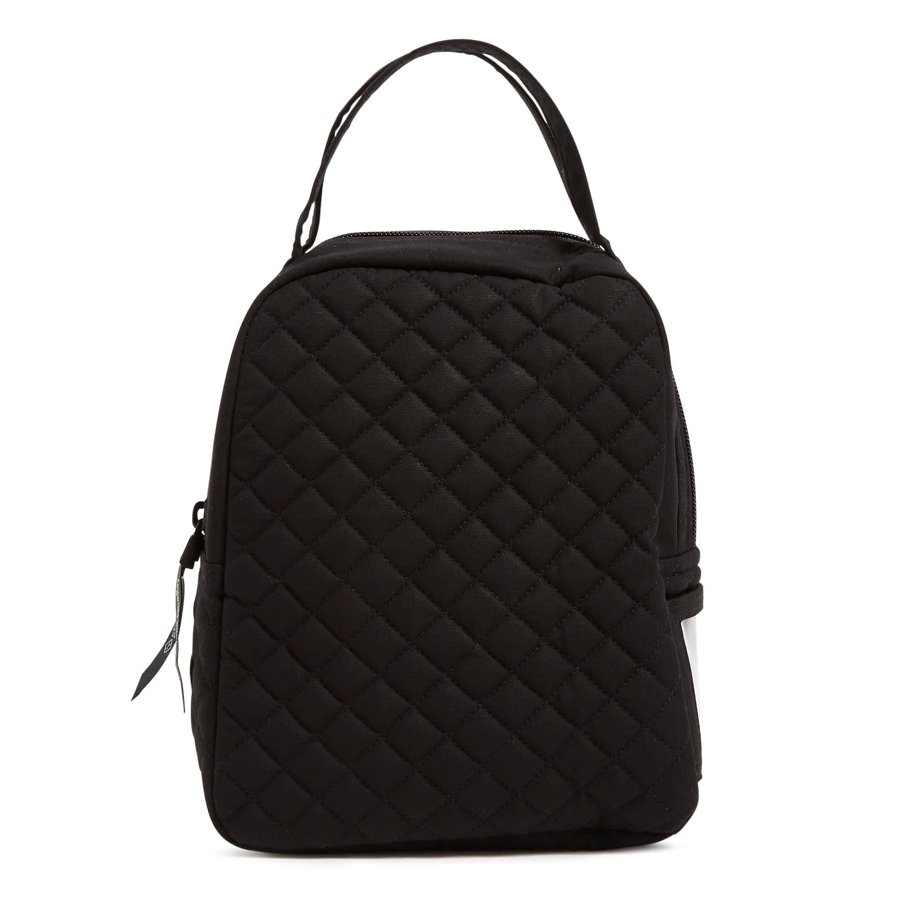 Vera Bradley Women's Cotton Lunch Bunch Lunch Bag, Black - Recycled Cotton, One Size