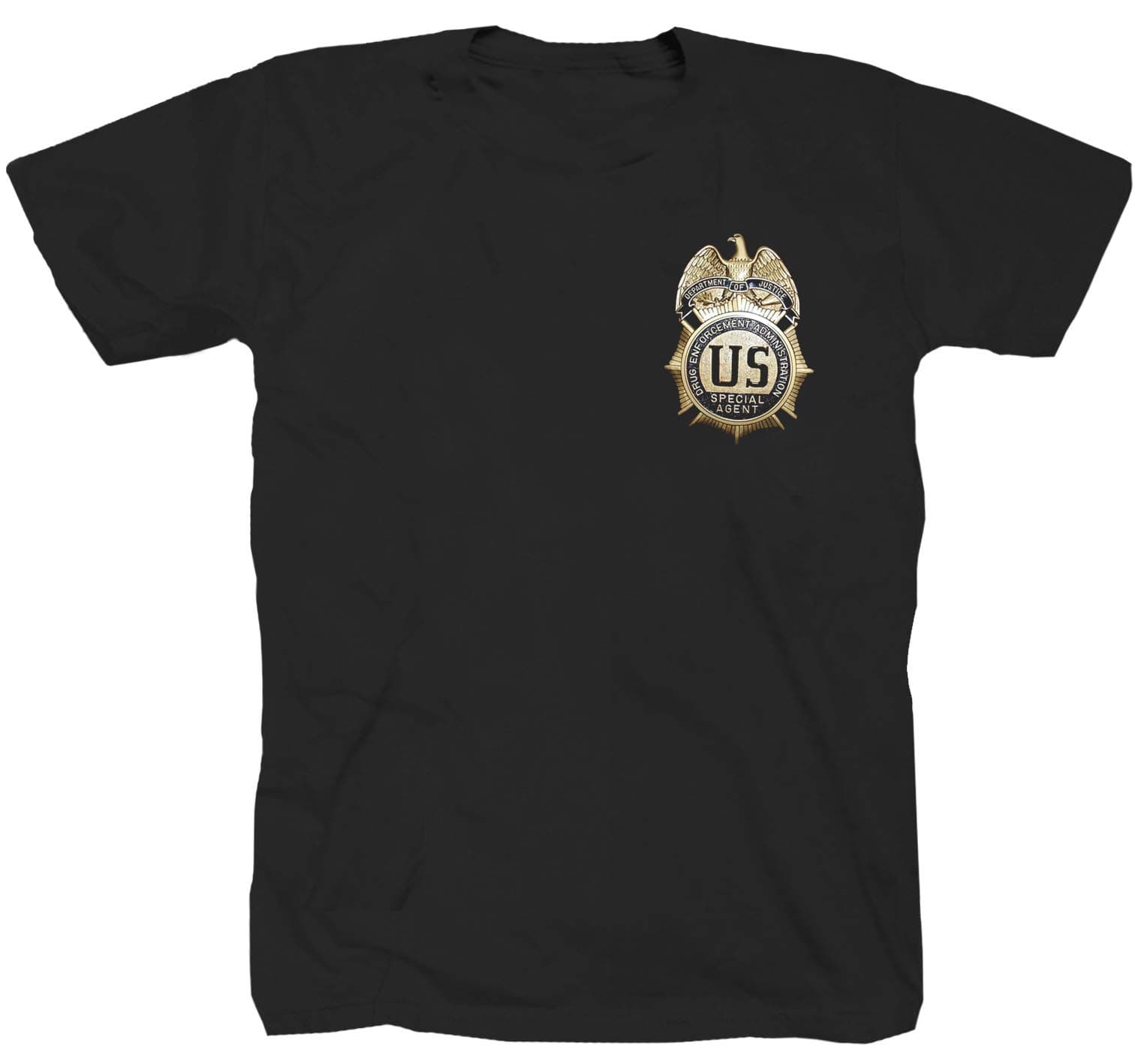 Tex-HaDEA Logo Drug Flag Narcos Pablo Escobar FBI Police LKA Black T-Shirt Shirt