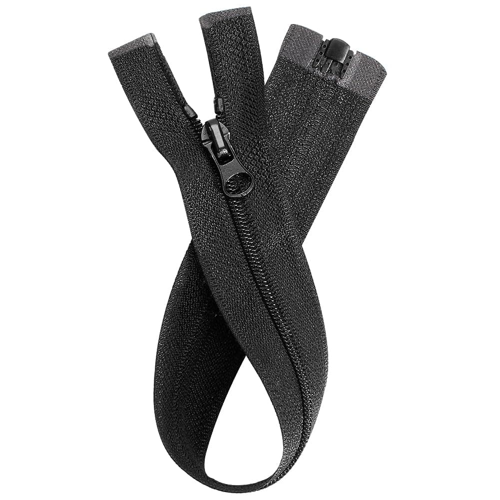 Zips for Sewing, #3 Nylon Zipper Chunky Plastic Open-Ended Zip Fasteners for Sewing, Crafts, Clothing