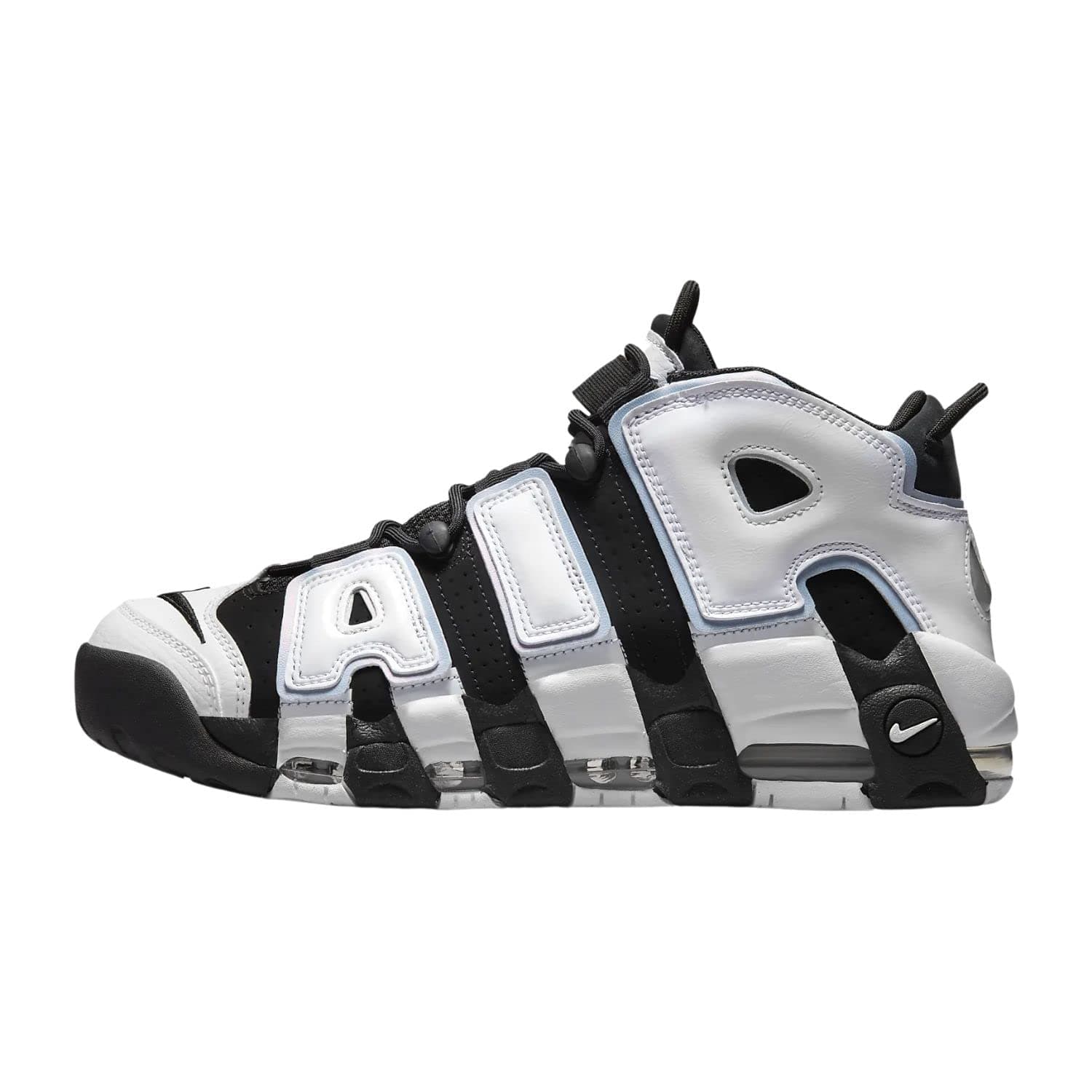 Nike Air More Uptempo 96 Mens Basketball Trainers CJ6129 Sneakers Shoes (UK 7.5 US 8.5 EU 42, Black White Laser Crimson 001)