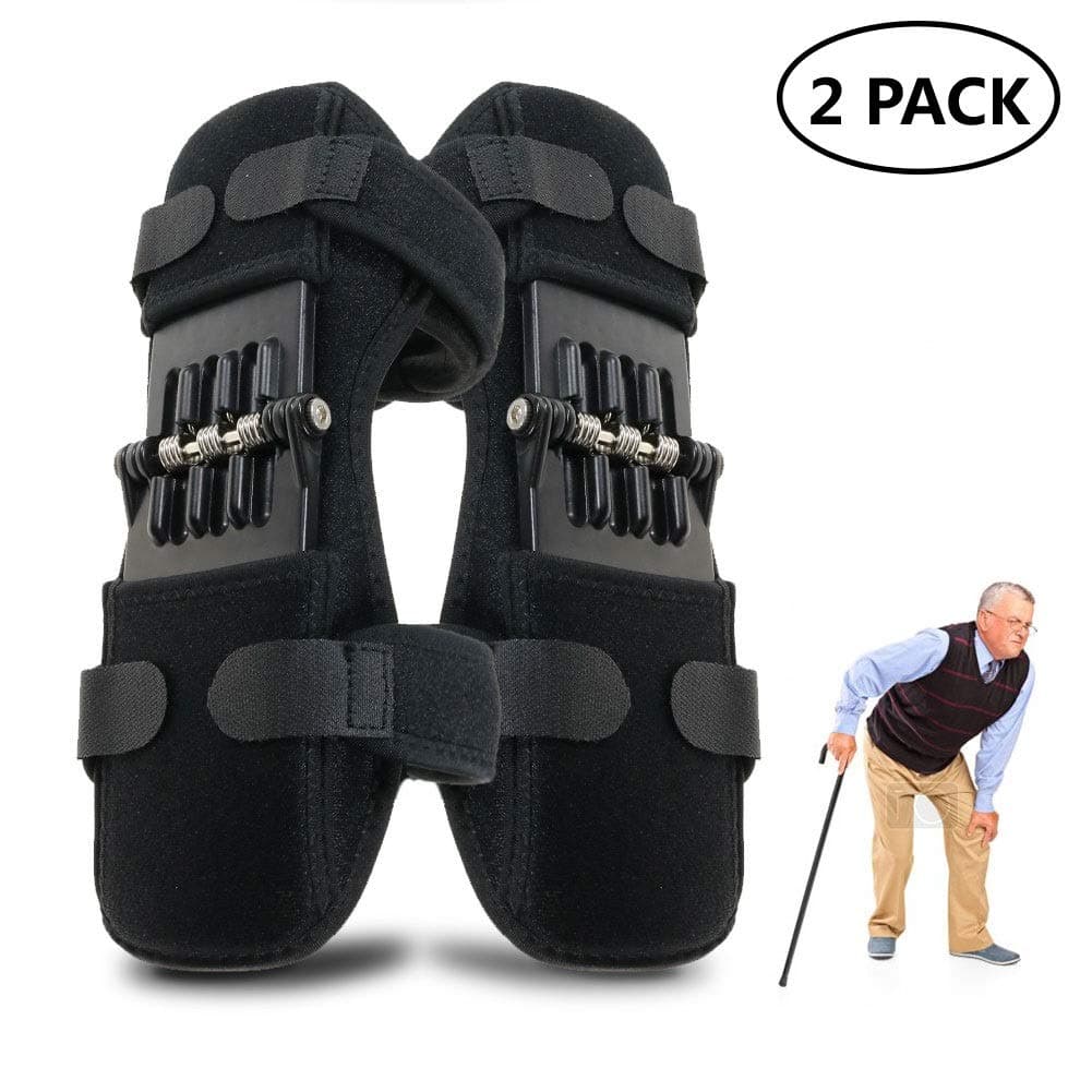 Spring Knee Pad Brace Power Lifts Knee Protection Boost Old Cold Leg Knee Band Mountaineering deep Care Joint Support Knee Pads Powerful Rebounds Spring Force