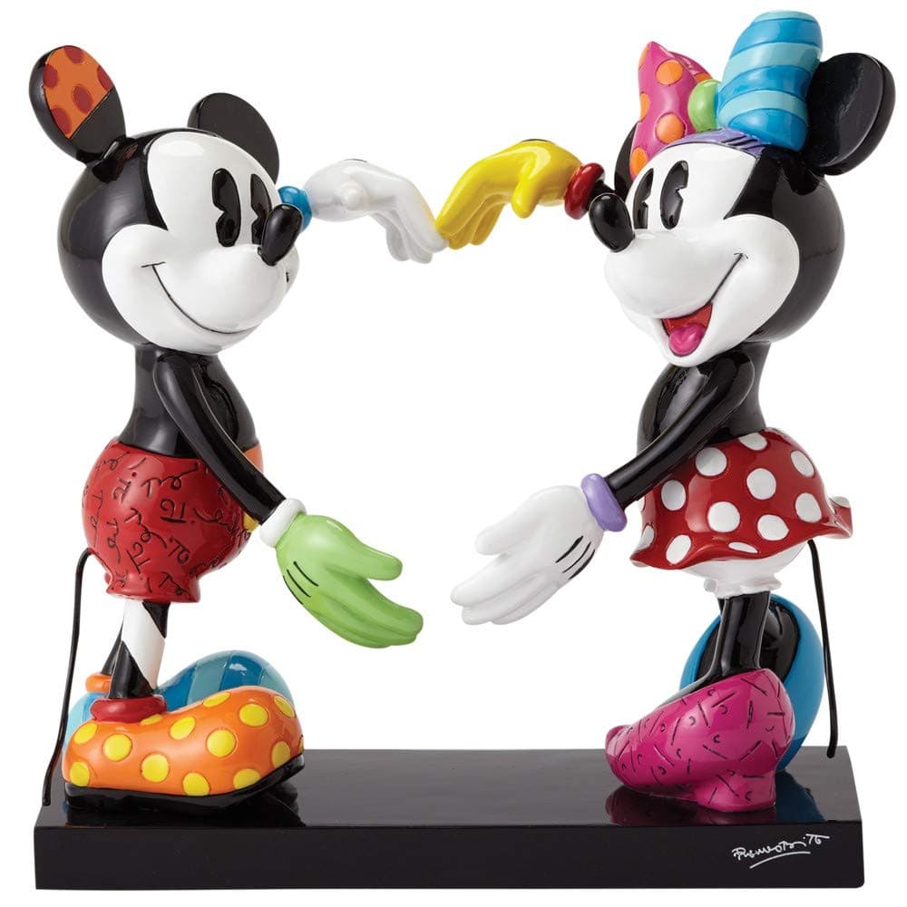Disney by Britto Mickey and Minnie Stone Resin Figurine