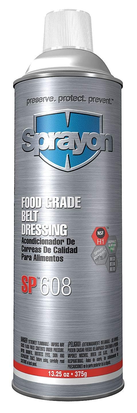 Sprayon SP608 Food Grade Belt Dressing 13.25 oz Aerosol, Z SKU #S00608000 SP608 Food Grade Belt Dressing