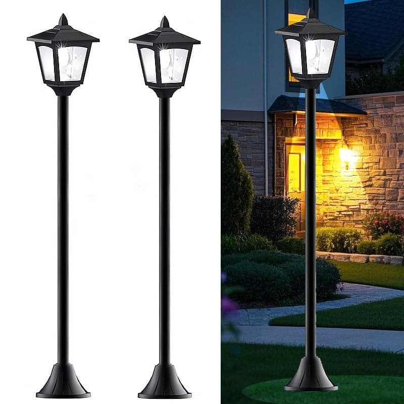 42 Inches Mini Street Post Outdoor Garden Lamp Post Light Lawn - Adjustable MF57022