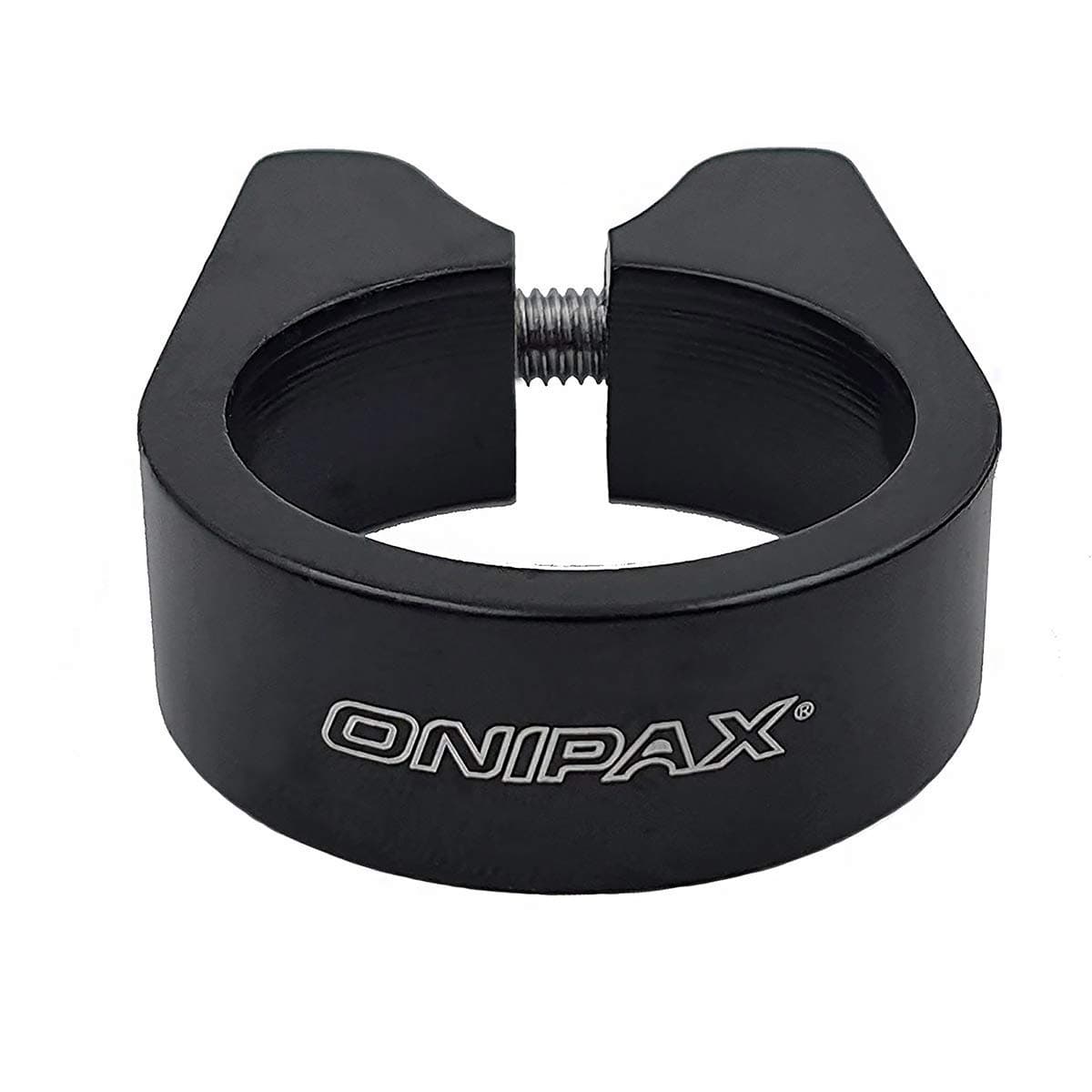 ONIPAX Anti-Theft Bicycle Seat Post Clamp Aluminum Alloy 31.8MM/34.9MM Black (34.9MM)