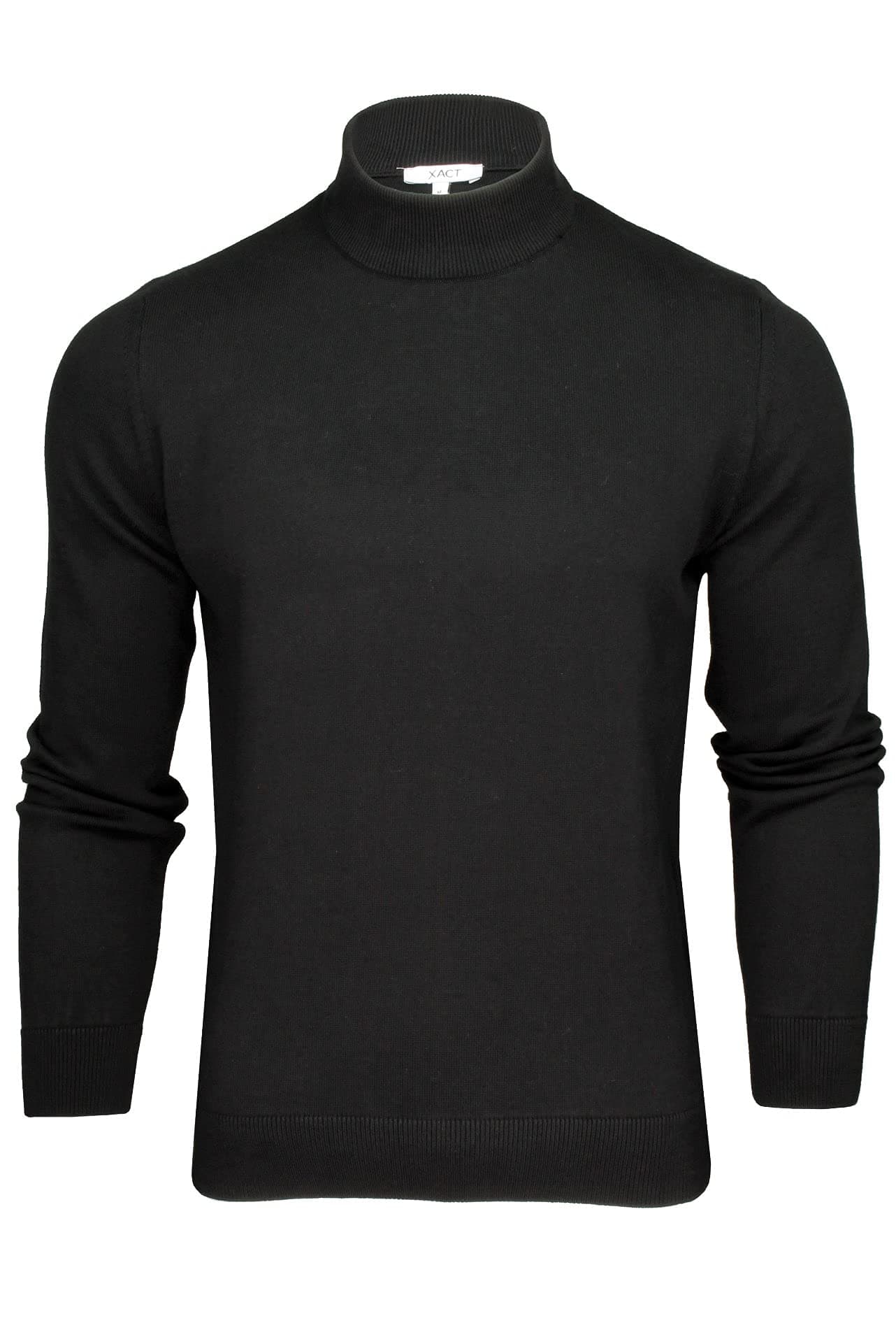 Men’s Pure Cotton Mock Neck Turtleneck Jumper – Premium High Neck Knit, Soft Breathable Winter Sweater, Warm Lightweight Pullover Knitwear, Smart Tailored Look