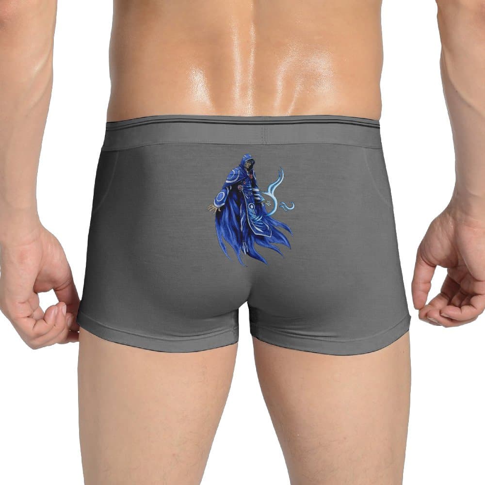 NING Sexy Magie Gathering Seamless Stretchable Boxer Panties For Fashionable Men Ash XXL