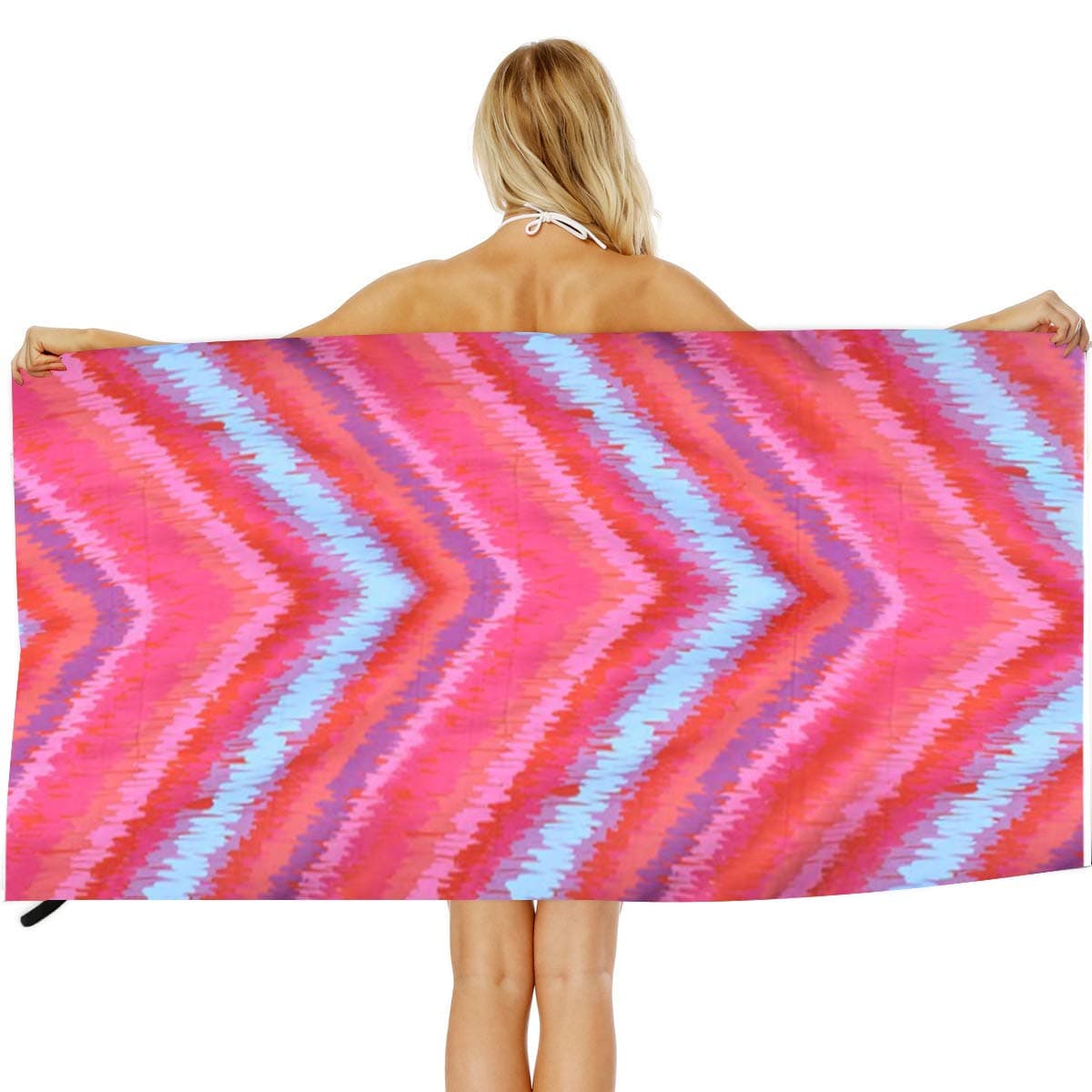 COZUMO Microfiber Beach&Travel&Bath Towel–Sand Free Proof Swim Towel Quick Fast Drying Beach Blanket Lightweight Ultra Aborbent Shower&Body Towels Yoga Mat for Adults Large 31" x 63" (Stripe)