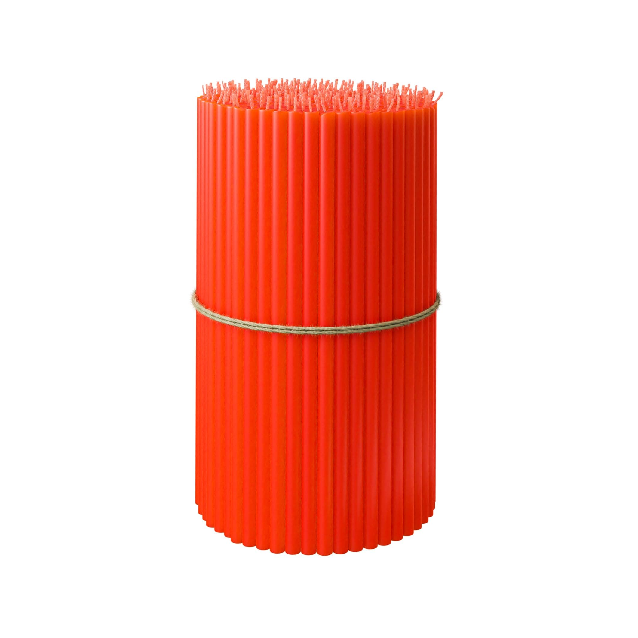 BlueBee Pure Beeswax Candles Bulk for Home - 50pcs Tall Thin Taper Candles, Honey Scent, Smokeless, Long-Burn, All Natural for Church Prayer, Hanukkah, Birthday Cake