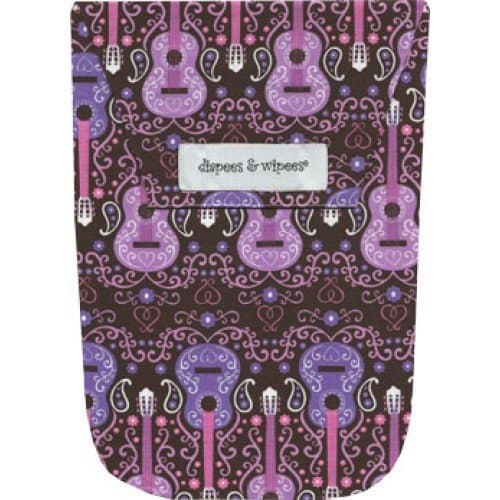 Diapees & Wipees Sweet Guitars Baby Diaper and Wipes Bag