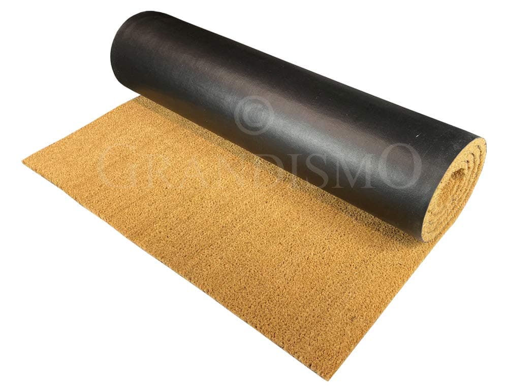 Grandismo Premium Coir Entrance Matting - Indoor/Outdoor - 1m or 2m Width - Cut To Size - Heavy Duty Tough Fibres - Hallway, Foyer, Lobby,Reception, Door Mat, Roll (2metre, 3metre)
