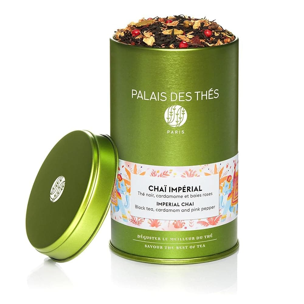 Palais des ThésImperial Chai - Black Tea, Cardamom & Pink Pepper - 3.5oz Loose Leaf Metal Gift Tin