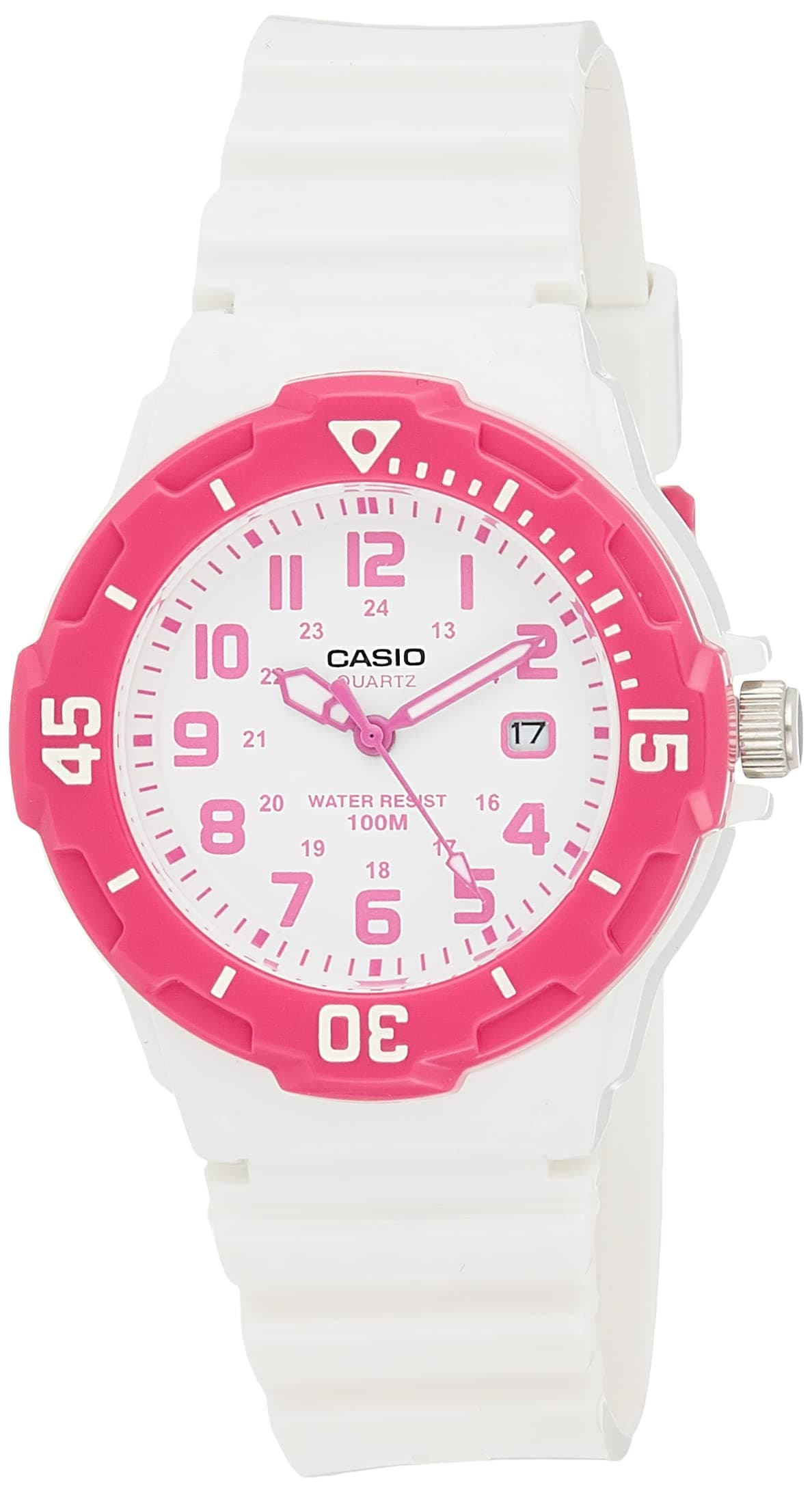 Casio LRW200H – Watch for Women (Quartz, Analogue, Silicone Strap), White