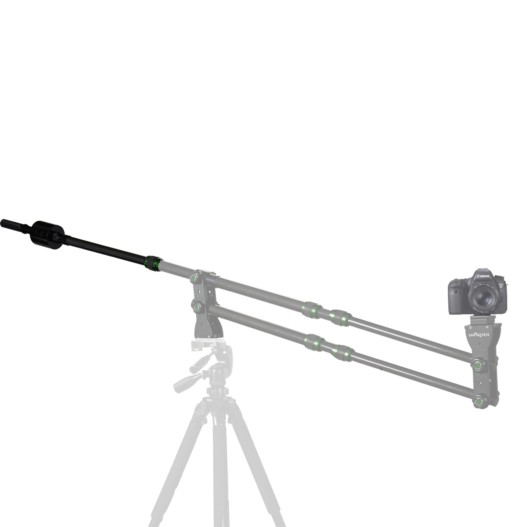 Carbon Fiber Tail Rod with 1kg/2.2lbs Counterweight Balance Weight x3 for Mini Jib Arm Camera Crane