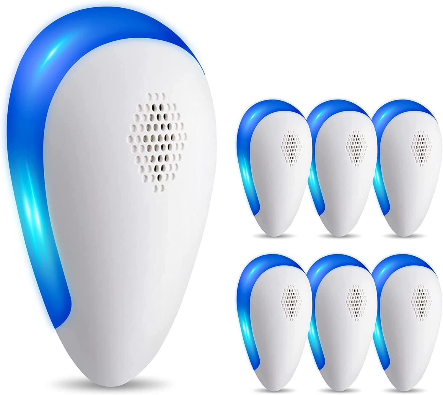 6 Packs Ultrasonic Pest Repeller, Electronic Plug in Indoor Pest Repellent for Mosquito, Mice, Roach, Spider, Insects, Pest Control for Home, Kitchen, Office, Warehouse, Hotel