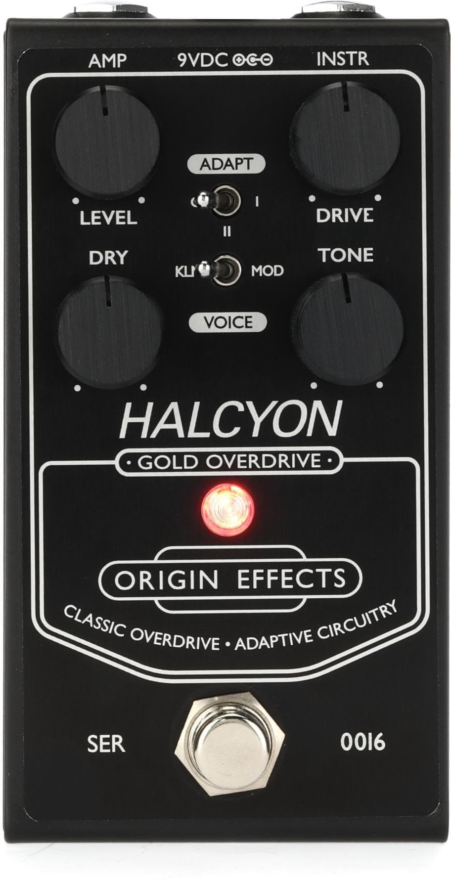 Origin Effects Halcyon Gold Overdrive Pedal - Black Edition