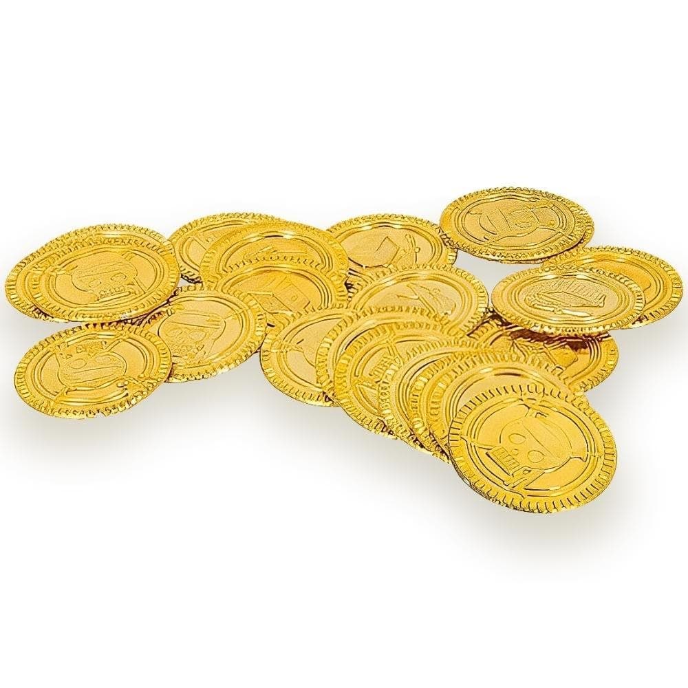 Unique Plastic Gold Pirate Treasure Coins - Pack of 30