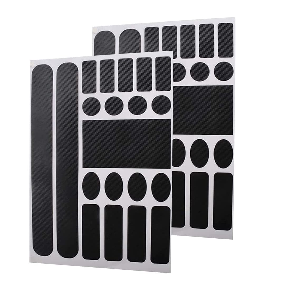 Yoohey 2PCS Bicycle Chainstay Protector Adhesive Protectors Film Cover Decal Chainstay Frame Guard for Mountain Bike Chain Protective, Carbon Fibre