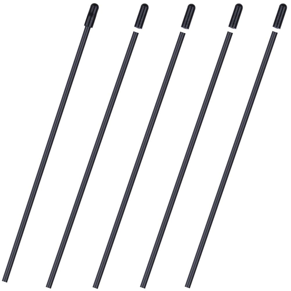 Hobbypark 5PCS Plastic Antenna Tube with Cap Black for RC Remote Control Vehicles Boats