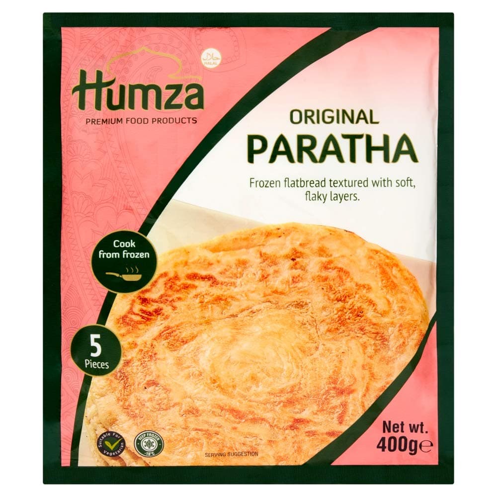 Humza Plain Paratha, 400g (Frozen)