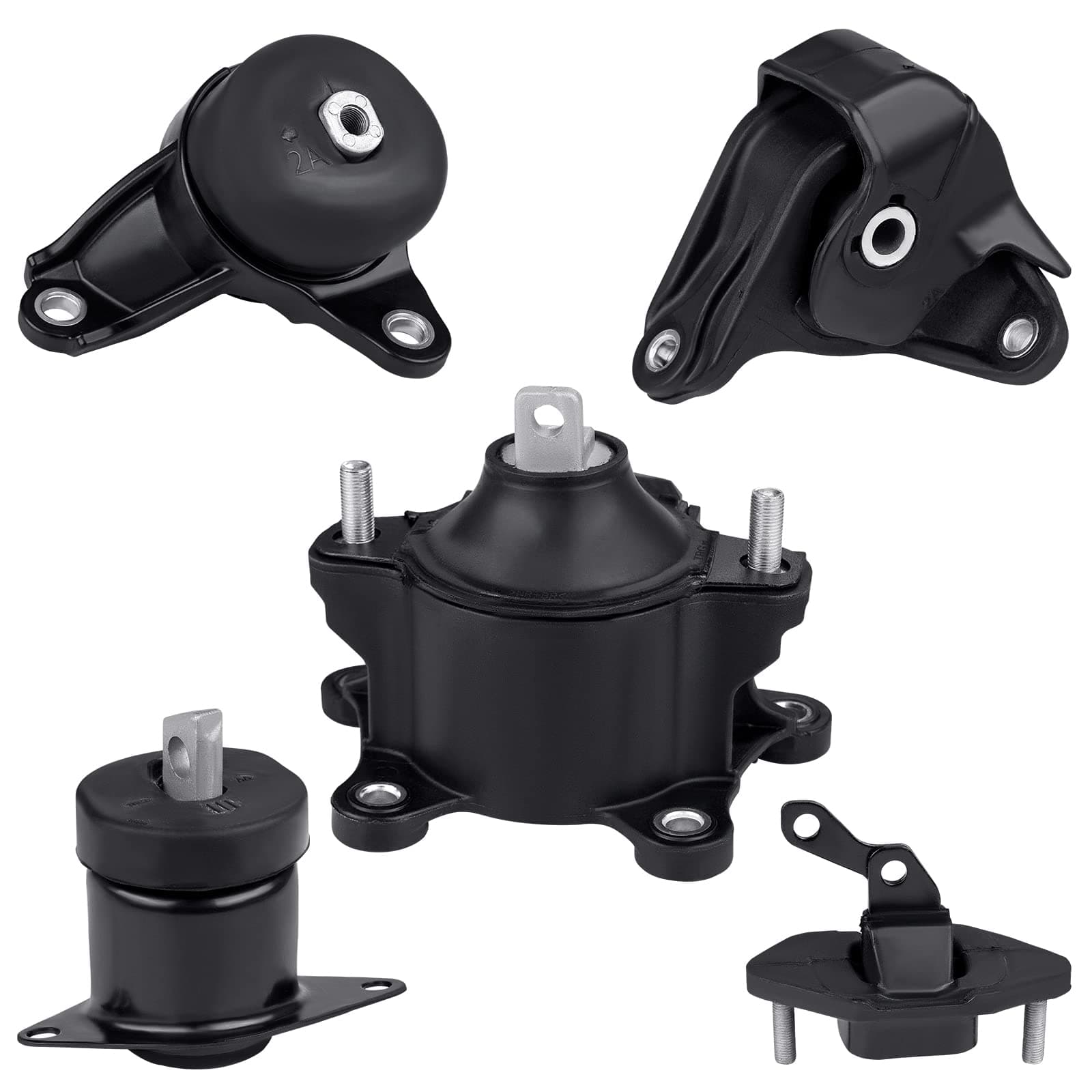JDMON 5Pcs Engine Motor & Trans Mount Replacement for 2008-2012 Honda Accord 2.4L, 2009-2013 Acura TSX (Automatic Transmission) Compatible with A4561,A4565,A4570,A4572,A4584
