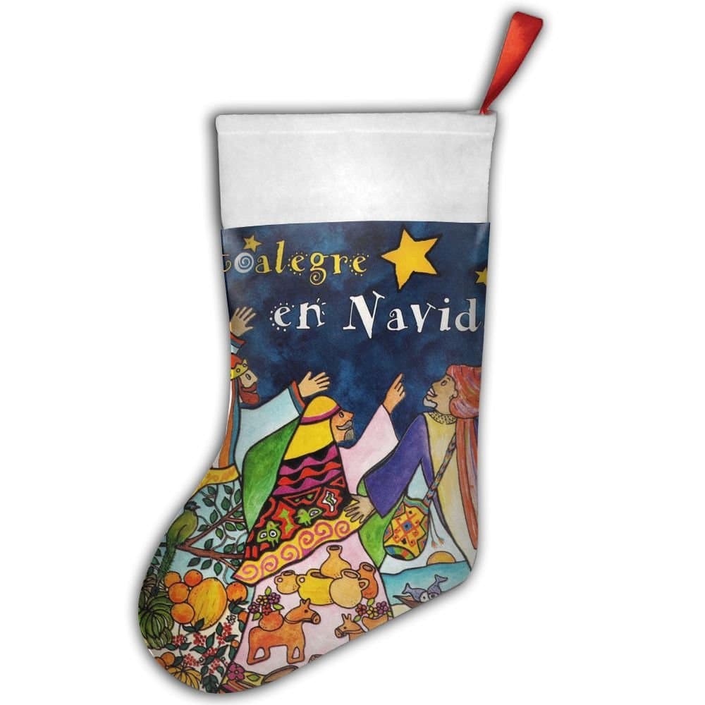 Cantoalegre En Navidad Christmas Stocking Holder Red Needlepoint Personalized Gifts Decorate Toys