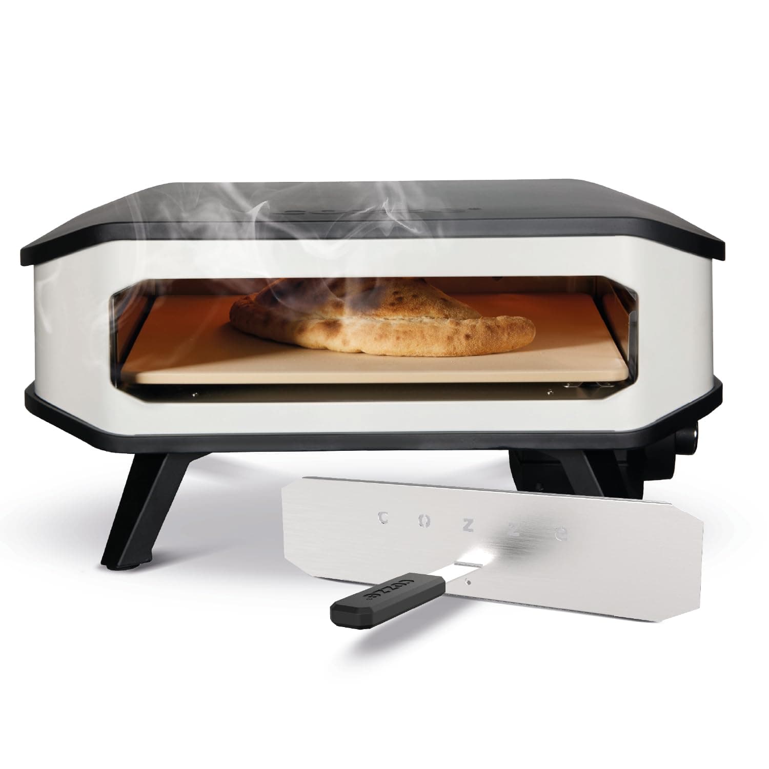 MILLARCO Cozze® 17" Electric Pizza Oven with Pizza Stone and Front Cover 230V/2200W, Blackone