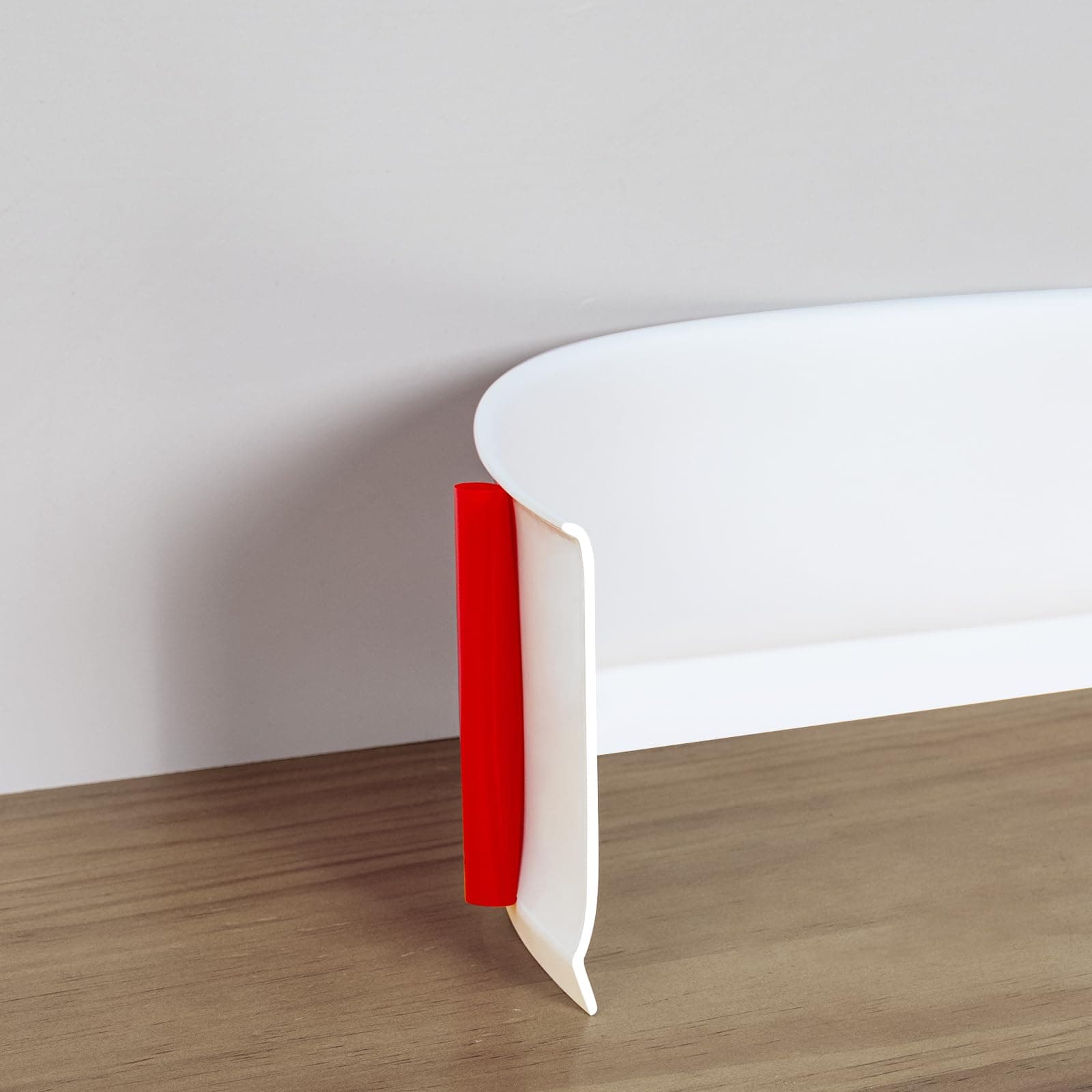 Muzata Vinyl Baseboard Molding Trim 4 Inch x 20 Feet Flexible Baseboard Trim Peel and Stick Base Board Molding Rubber Adhesive Base Board Moulding White SB03