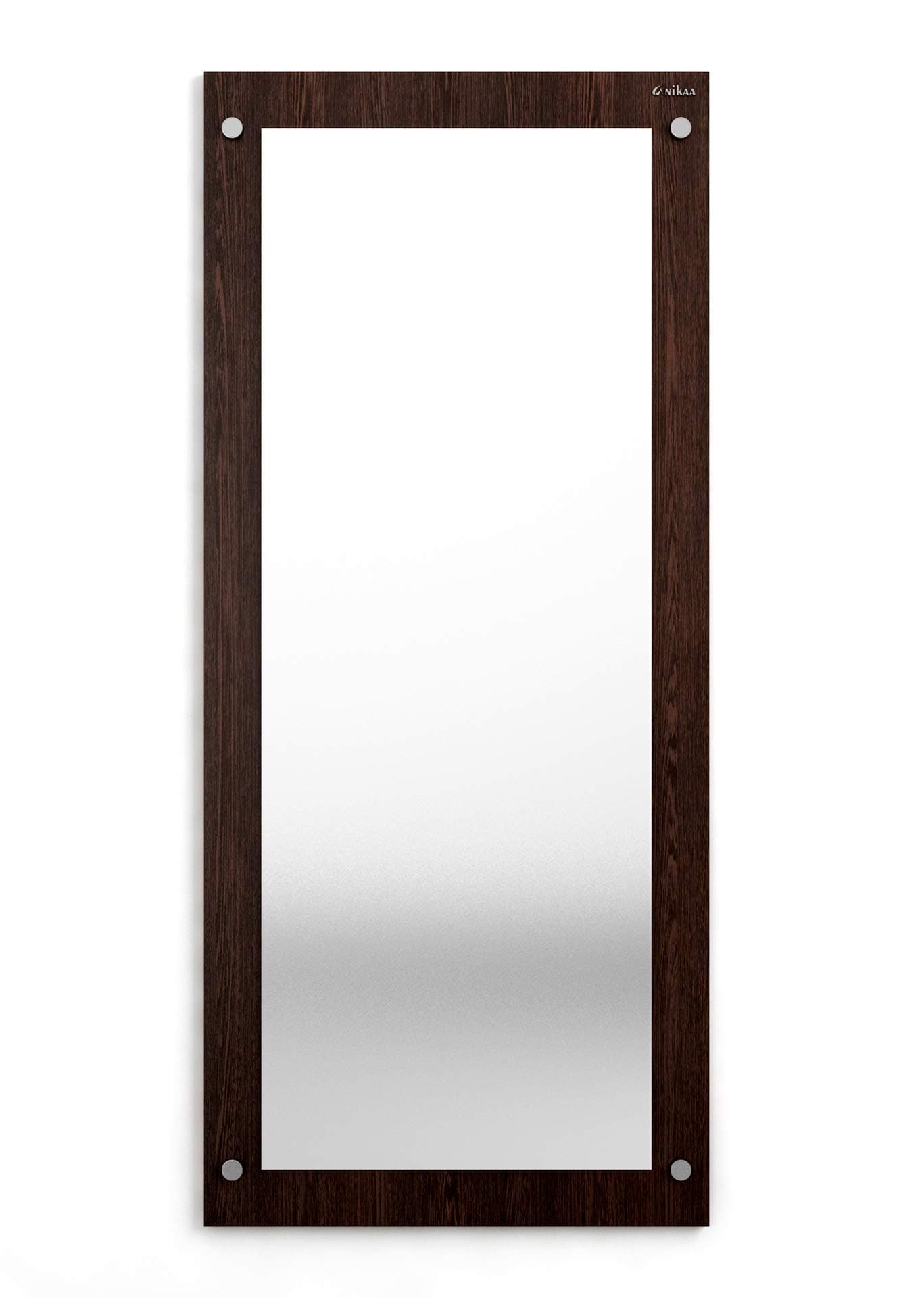 Sofi Engineered Wood Dressing Full Length Rectangular Wall Mounted Mirrors (Wenge Big) Framed