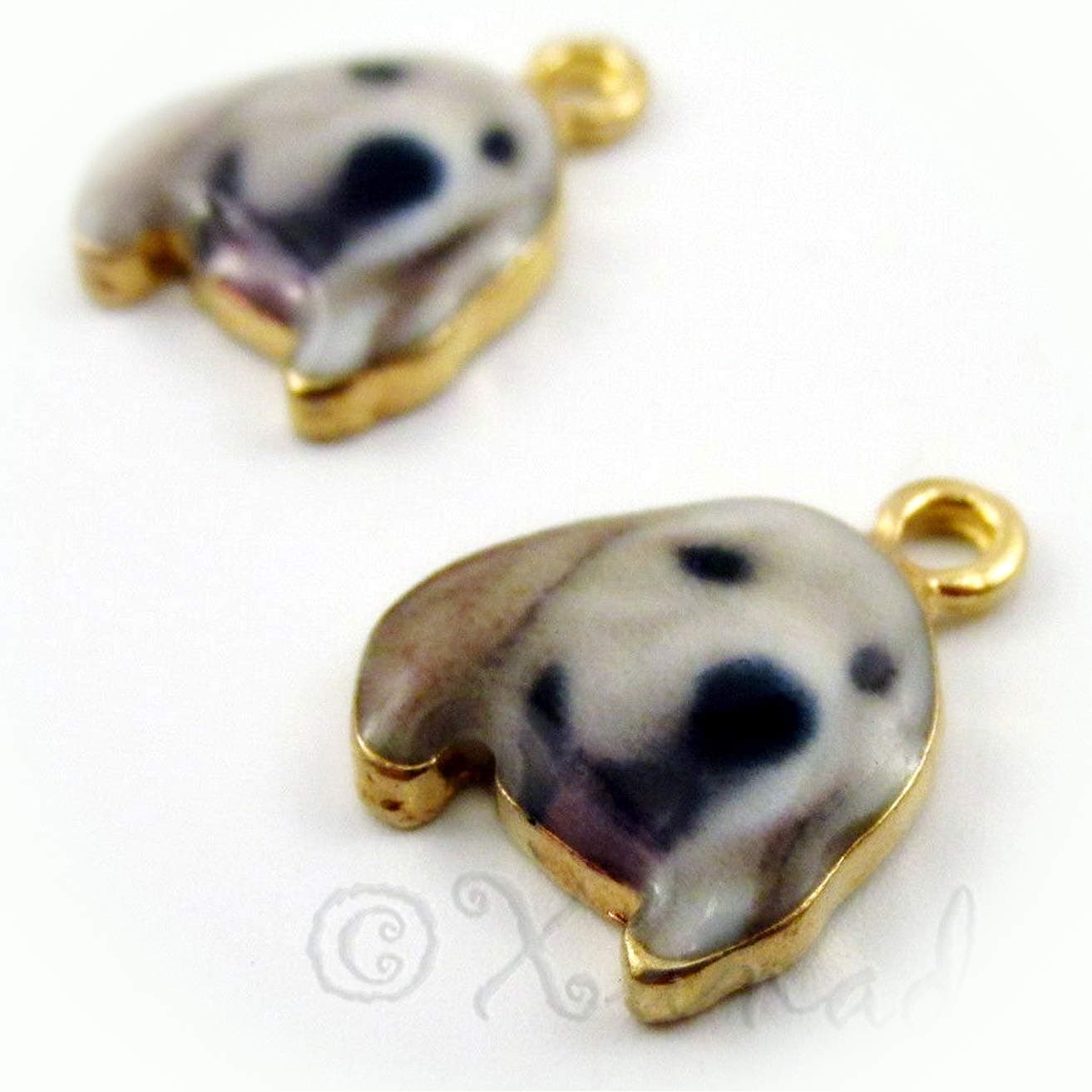 Golden Retriever Puppy Dog 18mm Gold Plated Charms 2PCs Vintage Crafting Pendant Jewelry Making Supplies - DIY for Necklace Bracelet Accessories by CharmingSS