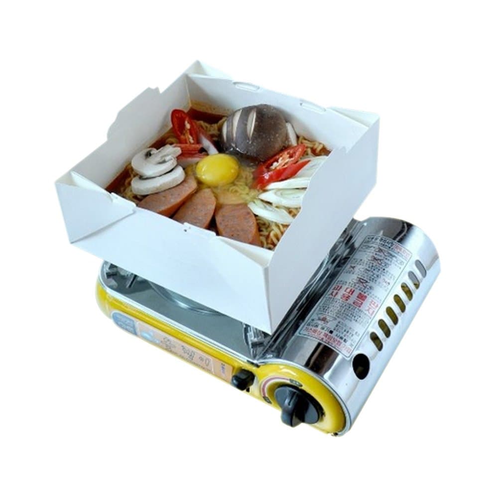 Paper Pot Cooking Non Flammable Disposable Pot for Camping Fishing Outdoor (600cc/1 Serving/ 4PCS)