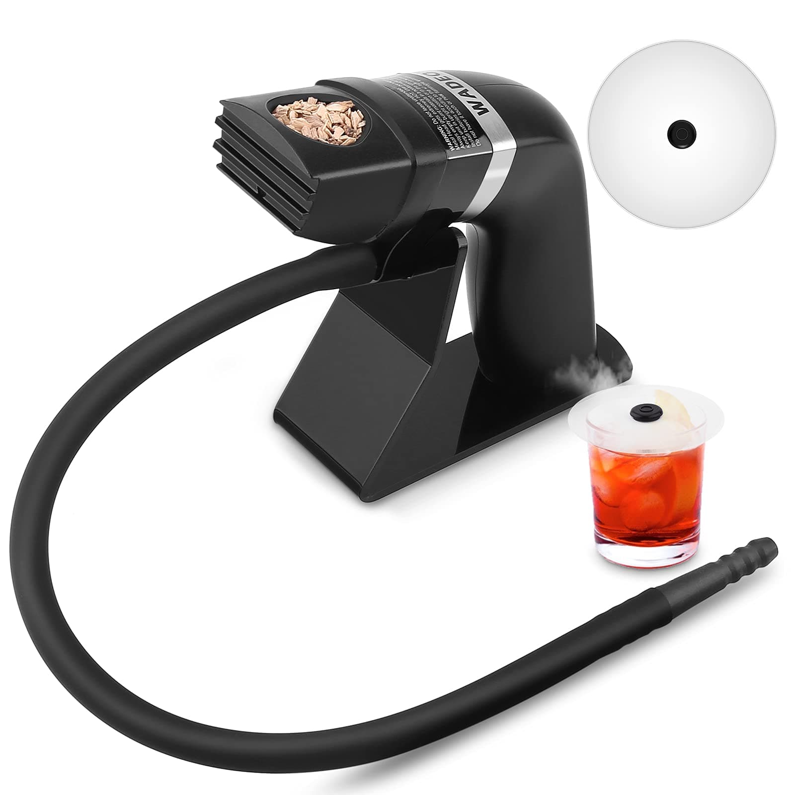 Smoking Gun, WADEO Cocktail Smoke Infuser with 1 Cup Lid, Portable Handheld Flavor Blaster Machine Cold Smoke for Foods and Drinks, Excellent Gift for all