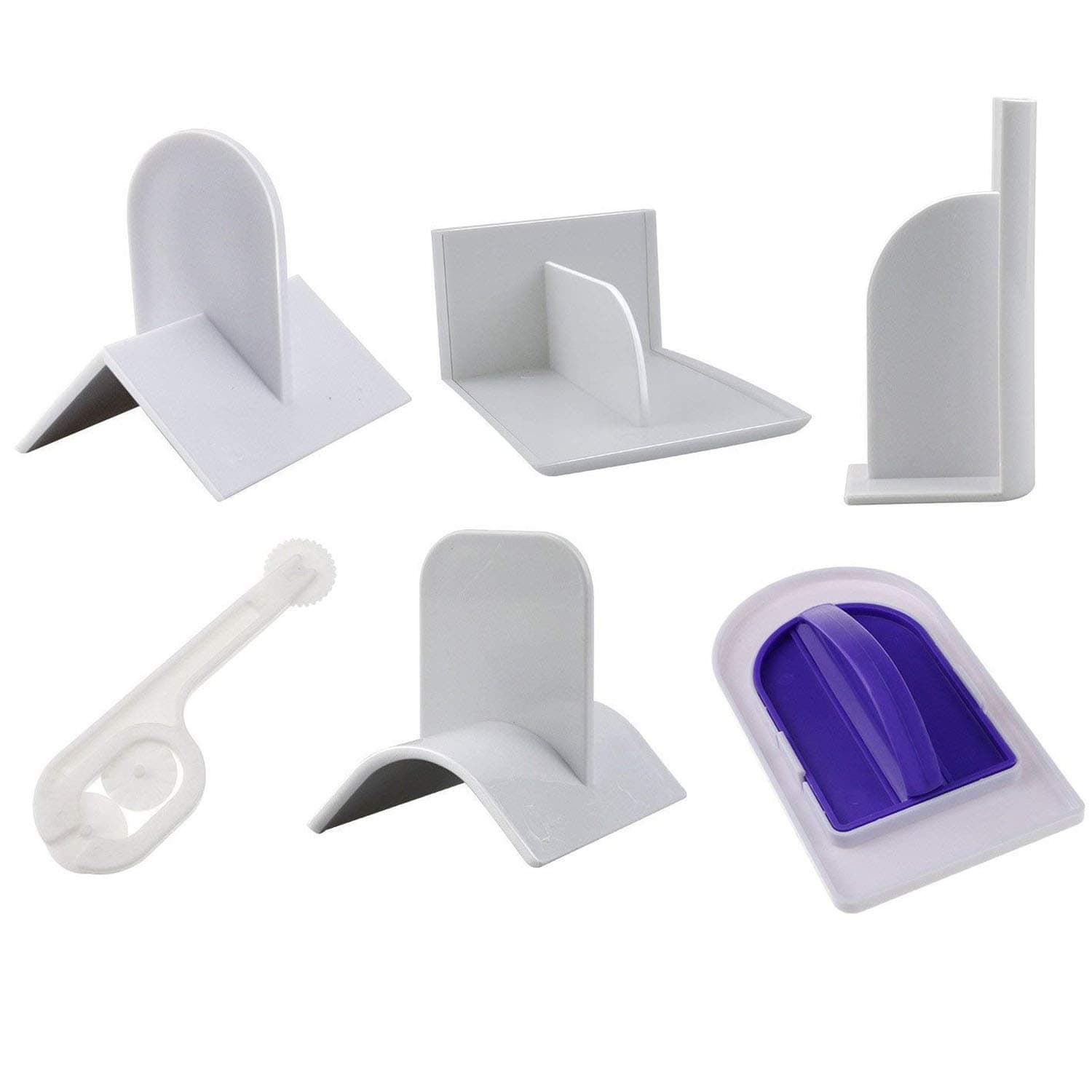 Fondant Smoother Set,6 Pieces Cake Fondant Smoother Kitchen Decoration Sculpting Tools
