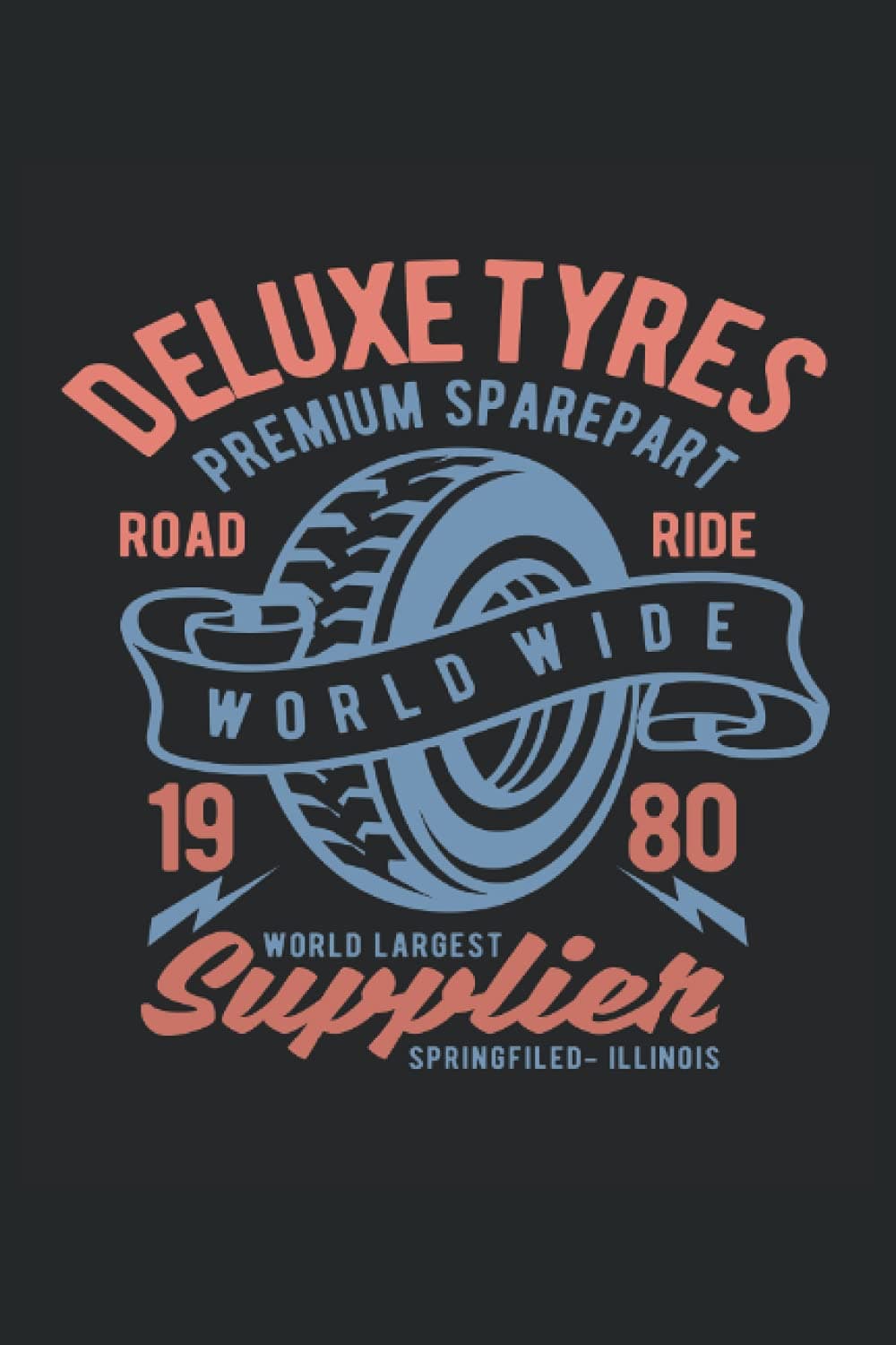 Deluxe-Reifen SPAREPART-Weltweit größter Lieferant: Motorrad-Notizbuch |Oldtimer-Fahrer-Tagebuch |Geschenknotizbuch für Mechaniker